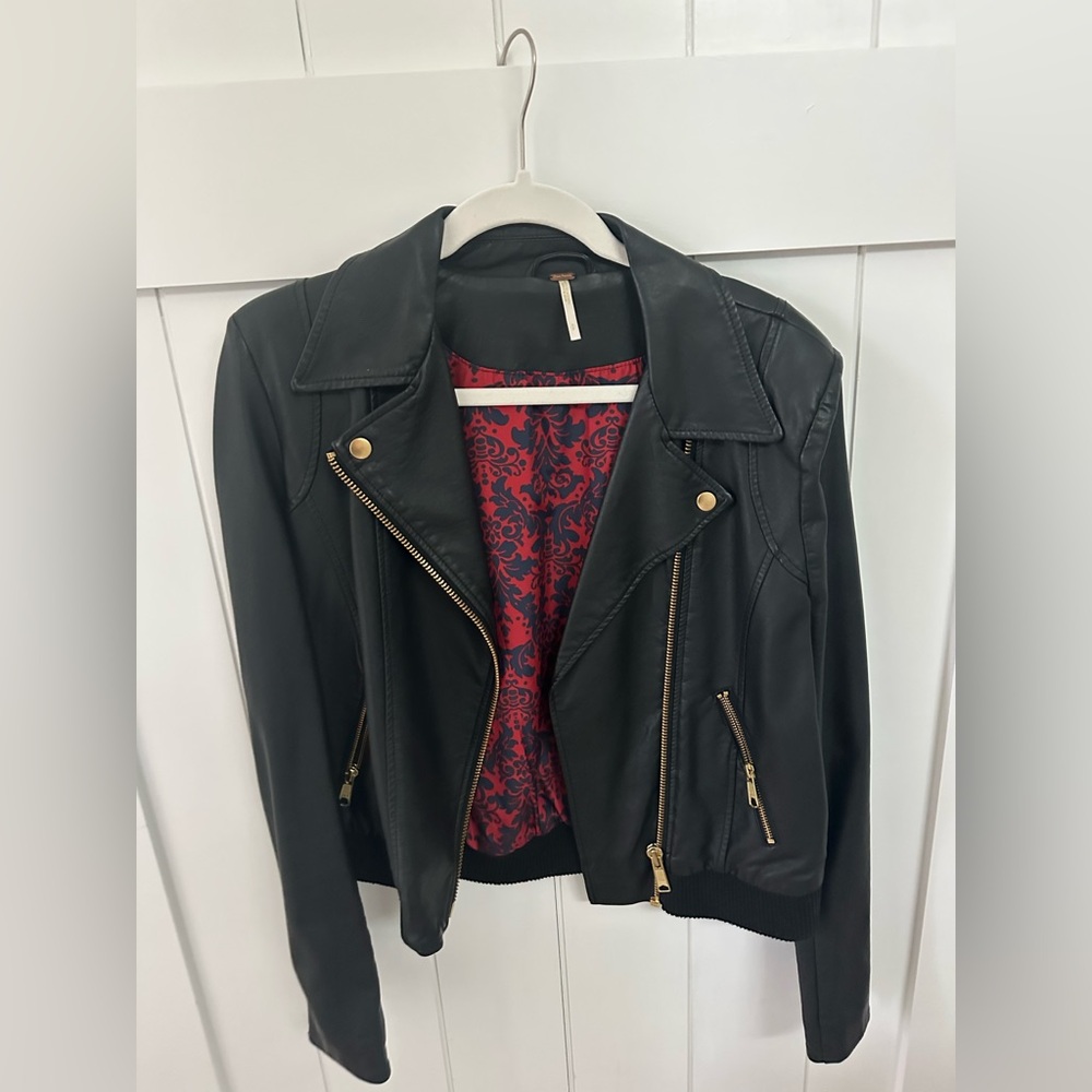Black Faux Leather Jacket